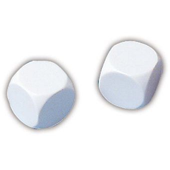 Hexaeder Würfel leer, 5 Stk.