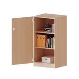 460.006.001K - Schrank mit Sockel, 1 Tür abschliessbar (Türanschlag links), 2 Einlegeböden, B 60 x H 118 x T 40 cm