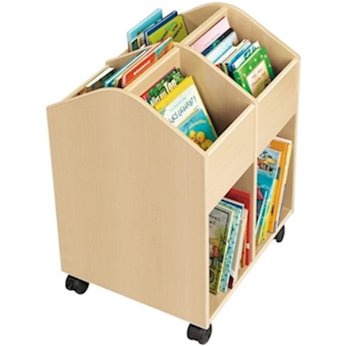 Bücherkiste gross, Birke-Echtholz, Höhe 78 cm