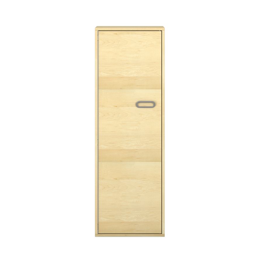 Pureo Türenschrank, Griff rechts, Scharnier links, Furnier mit 3 Einlegeböden B 50 x H 150 x T 42 cm