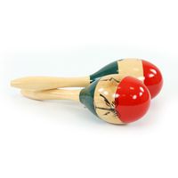 Maracas Paar, Ei-Form Länge ca. 25 cm