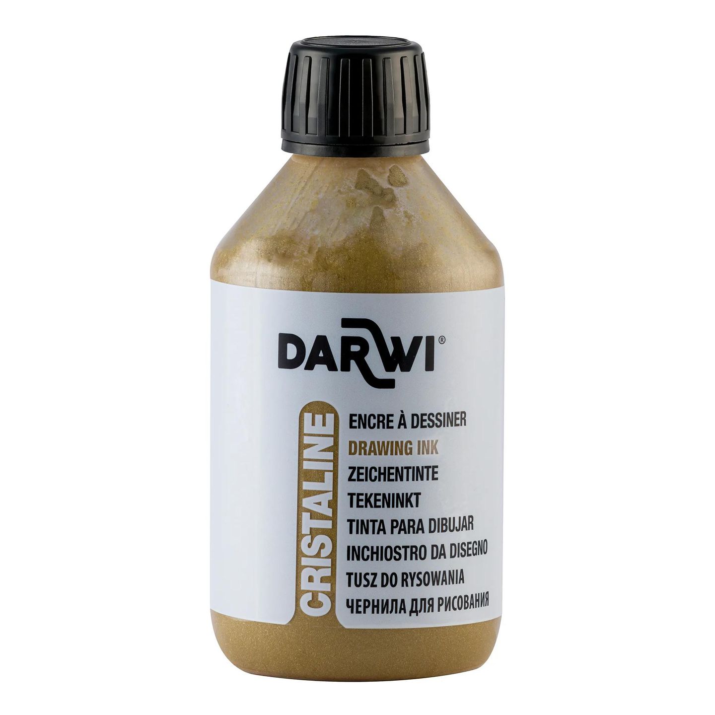 Cristaline Zeichentinte 250 ml gold