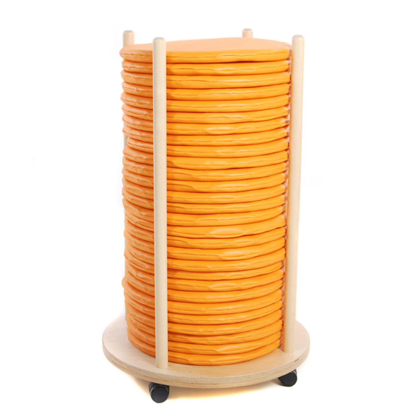 Sitzkissen-Wagen Set mit Stoff- oder Kunstlederbezug