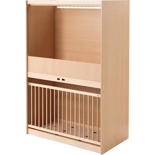 Krippen-Etagenbett mit Gitter