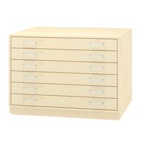 Papierladenschrank XXL Dekor, mit Sockel und 6 grossen Schubladen, B 112 x H 80 x T 80 cm