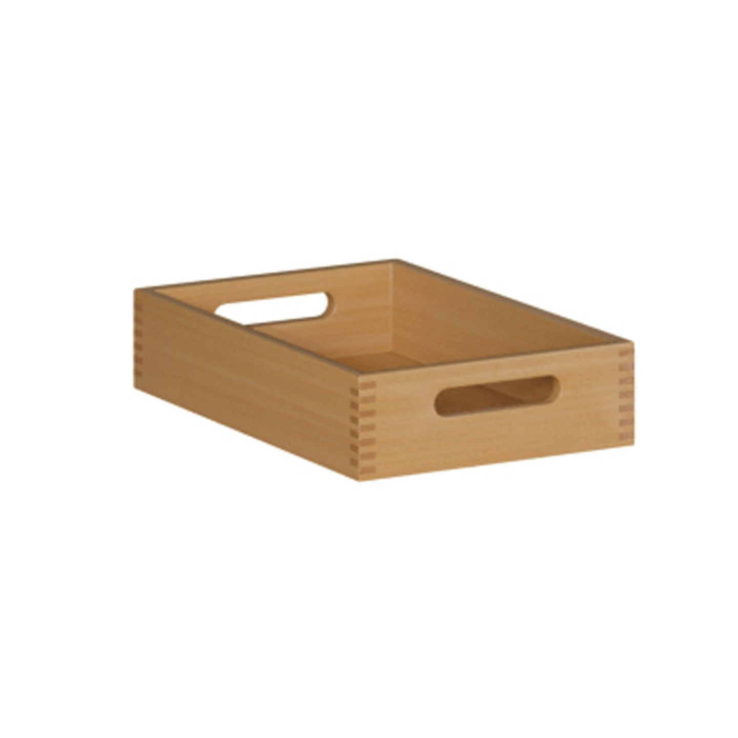 Massivholzkasten flach, B 23,5 x H 7,7 x T 36 cm
