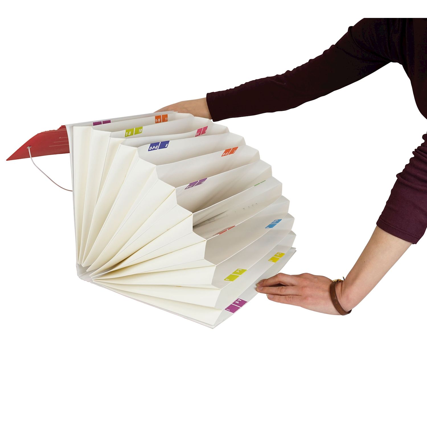 Fächermappe aus Pappe A4-Plus, gelb