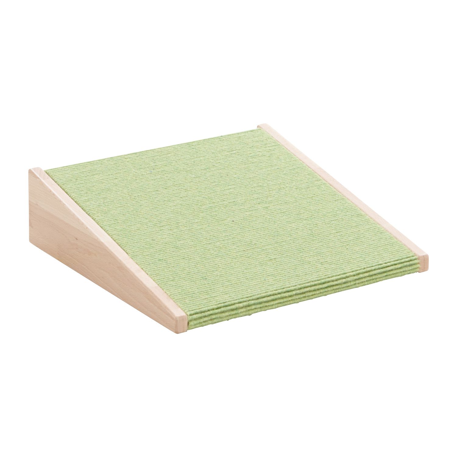 Kleine Rampe mit Teppichbelag, B 39,4 x H 11 x T 39,4 cm