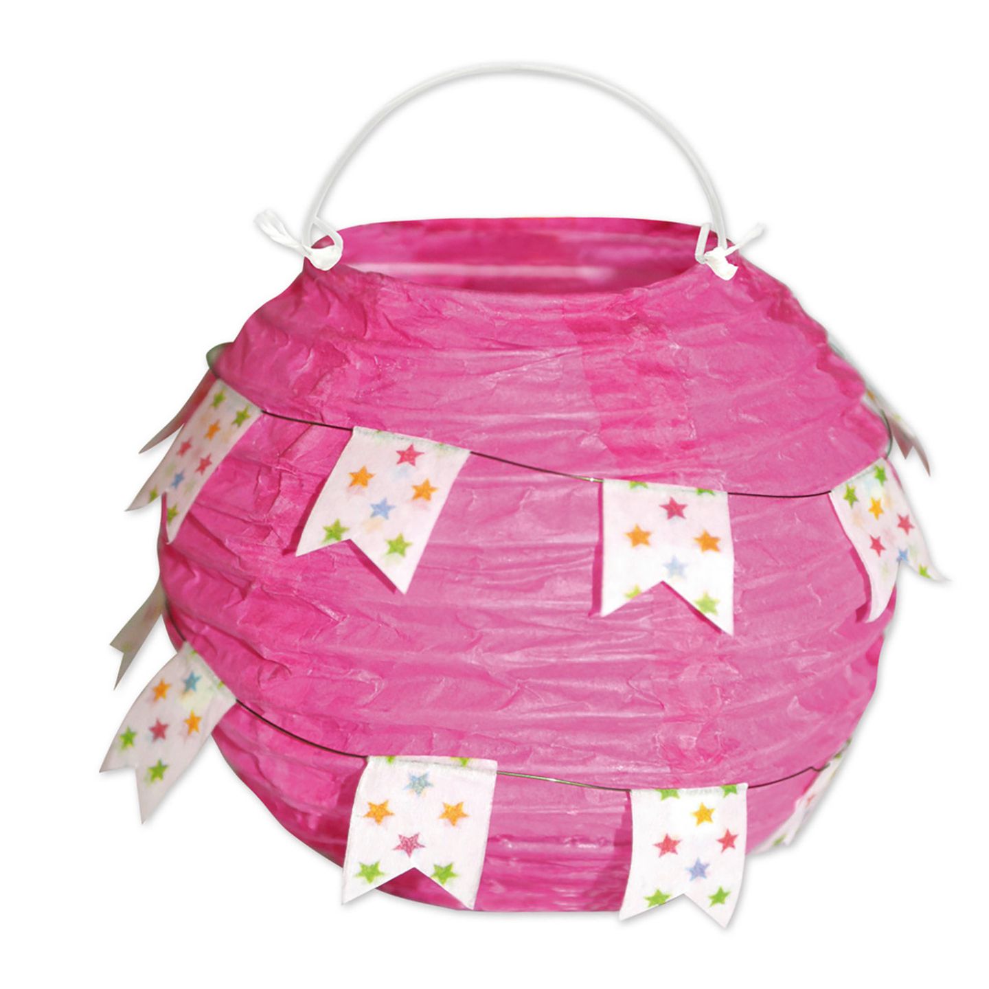Papierlampions bunt, 6 Stk.