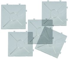 Steckplatten 10 Stk. Quadrat zusammensteckbar