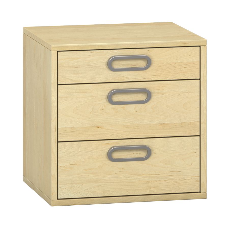 Pureo Schubkastenchrank mit 3 Schubkästen, Furnier
B 50 x H 50 x T 42 cm