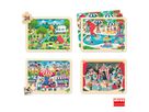 Puzzles Freizeit, 4x 24 Teile