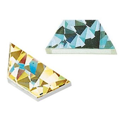 Glitzer-Trapeze gold/silber, 200 Stk.