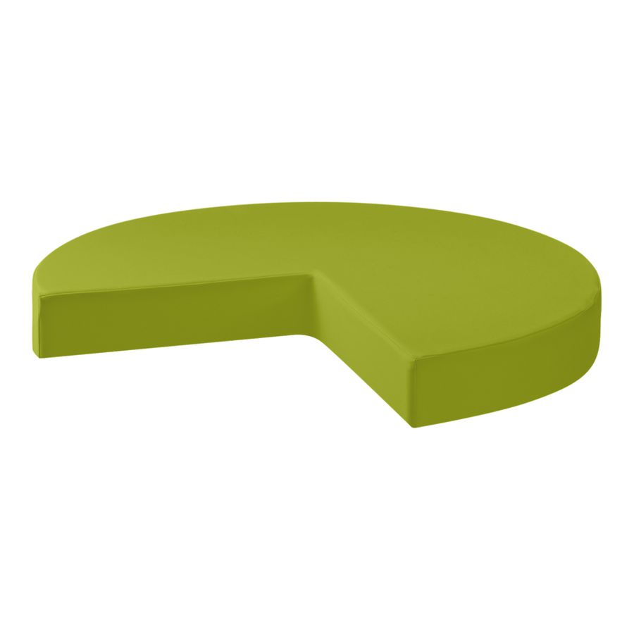 Bodenpolster Dreiviertelkreis Ø 130 cm, H 18 cm