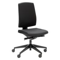 Bürodrehstuhl raya ohne Armlehnen, Sitzbreite 47 cm, Sitztiefe 40 cm, Sitzhöhe 45 - 56 cm
