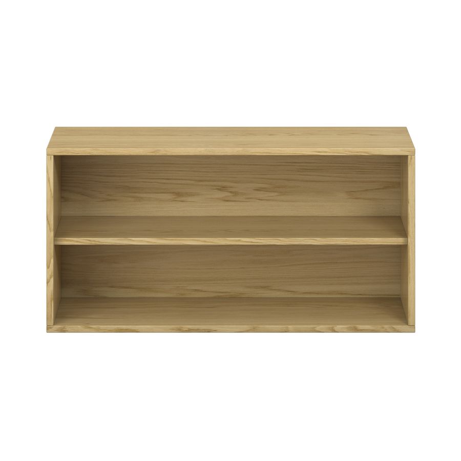 Pureo Regalschrank offen Furnier, B 100 x H 50 x T 42 cm
