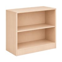 Regal mit Sockel und 1 Einlegeboden, B 100 x H 82 x T 40 cm, Buche hell