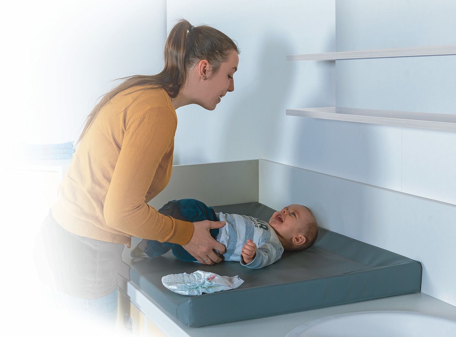 Wickelauflage, B 103 x H 4/8 x T 88 cm