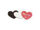 Magnet Leinwandherzen 12er Set