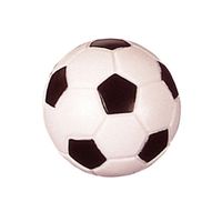 Kicker-Ball Kunststoff schwarz/weiss