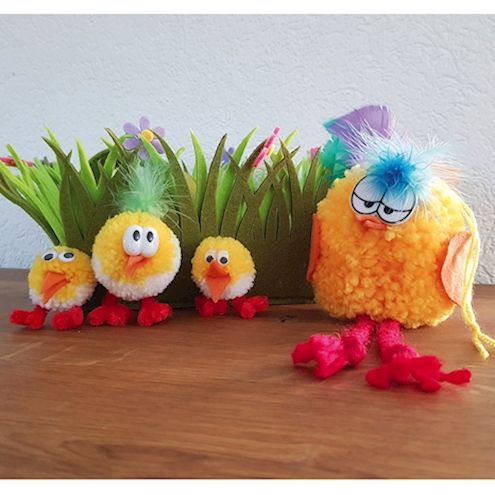 Pompon-Macher-Set, 4 Stück