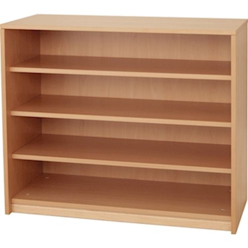 Regalschrank offen Forminant, mit 3 Einlegeböden, B 100 x H 83,6 x T 39,4 cm, Buche-Echtholz-Furnier