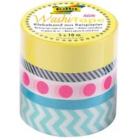 Washi Tape, Set aus 5 Rollen