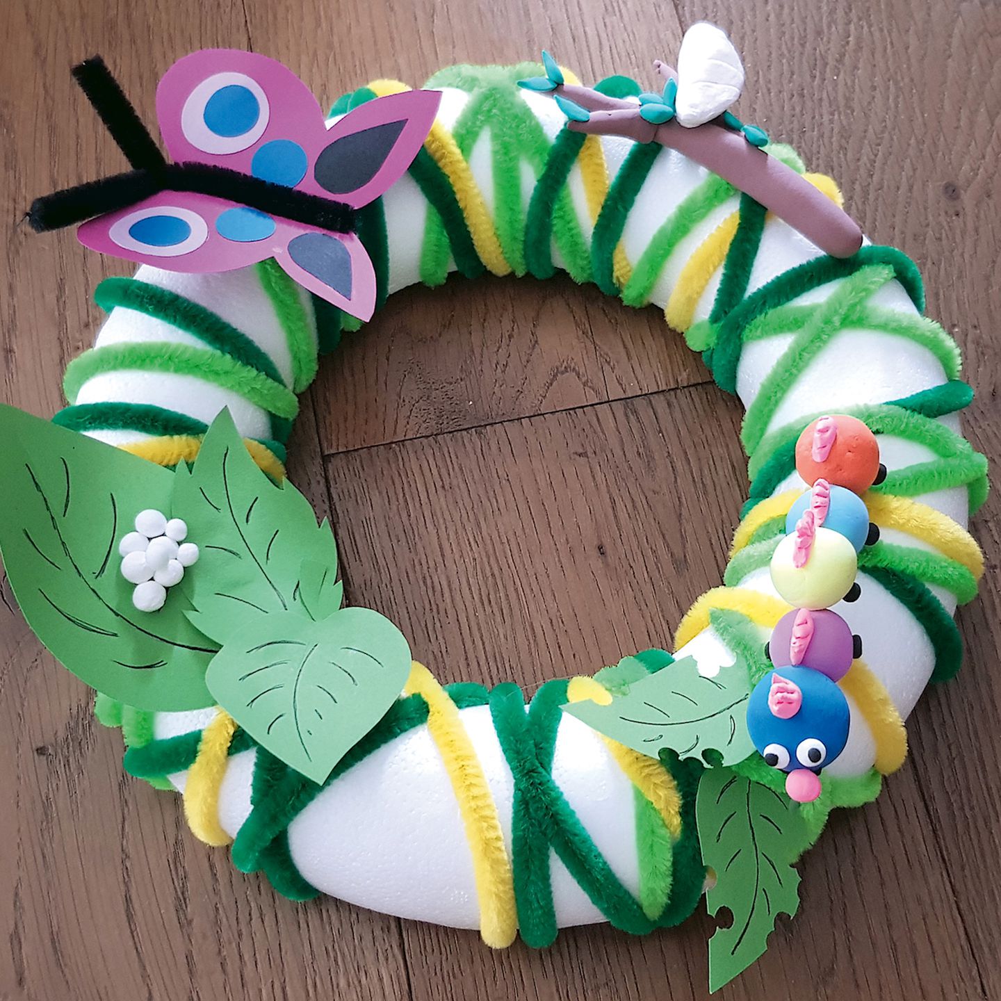 Pfeifenputzer grün, Ton in Ton 50 cm, 10 Stk.