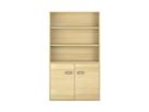 Pureo Türenschrank oben offen, Furnier
mit 3 Einlegeböden
B 100 x H 175 x T 42 cm