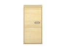 Pureo Türenschrank, Griff rechts, Scharnier links, Furnier mit 2 Einlegeböden B 50 x H 100 x T 42 cm