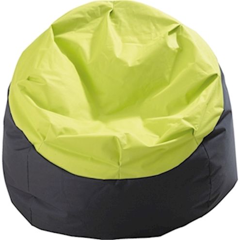 Sitzsack Kugelform, Ø ca. 70 cm, hellgrün/anthrazit