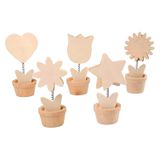 200.023.600 - Notizhalter Holzblume, 10 Stk.