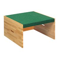 Hohes Quadrat-Podest mit Teppichbelag, B 78,8 x H  44,2 x T 78,8 cm