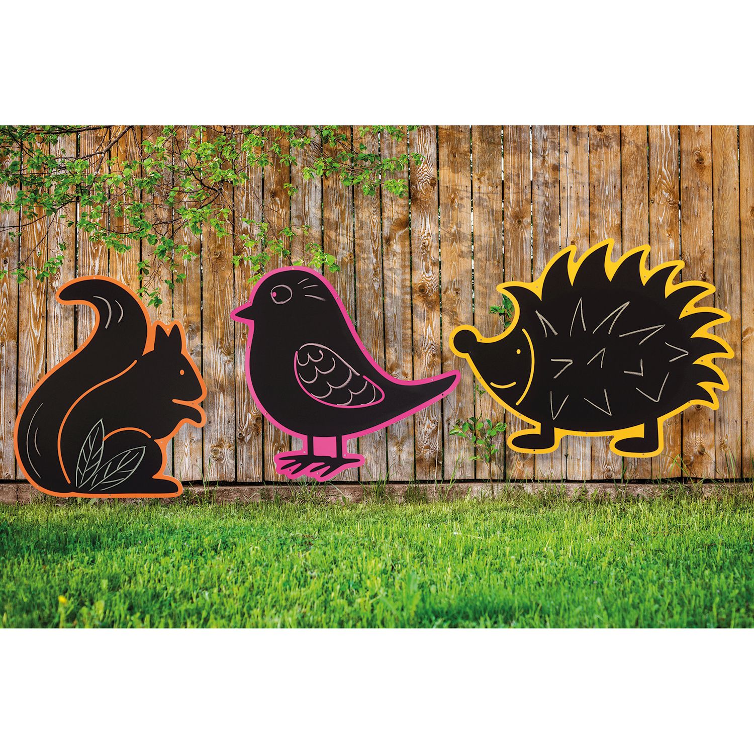 Outdoortafeln Tiere 3er-Set