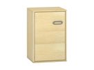 Pureo Türenschrank, Griff rechts, Scharnier links, Furnier mit 1 Einlegeboden B 50 x H 75 x T 42 cm