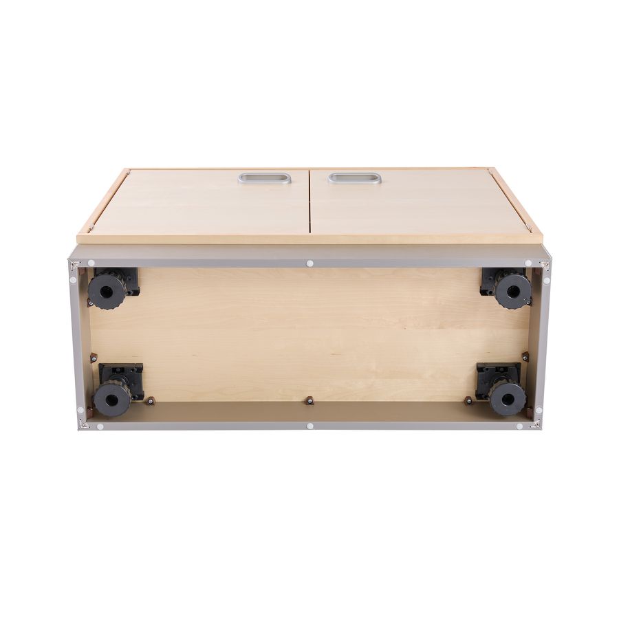 Pureo Doppeltürenschrank Furnier, B 100 x H 50 x T 42 cm