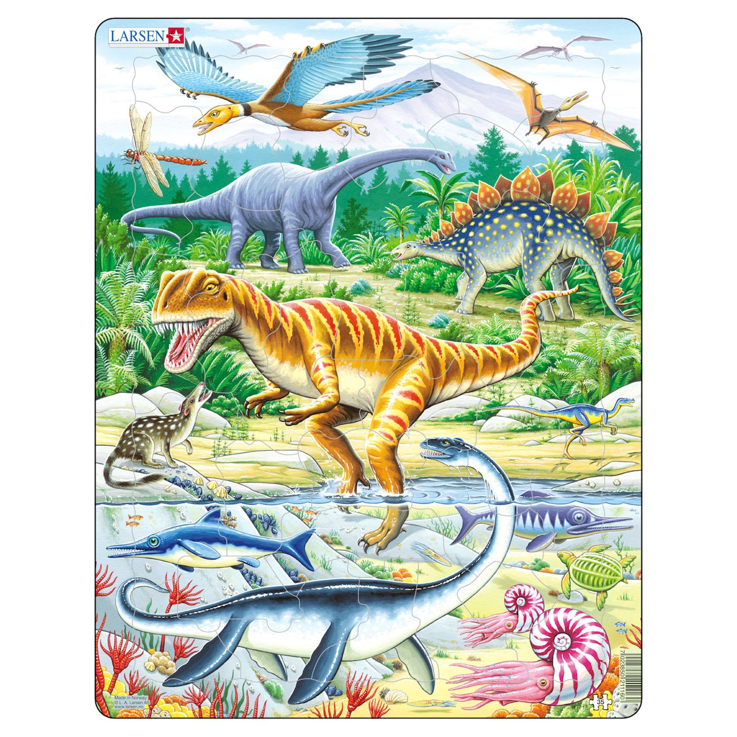 Dinosaurier, Puzzle 35 Teile