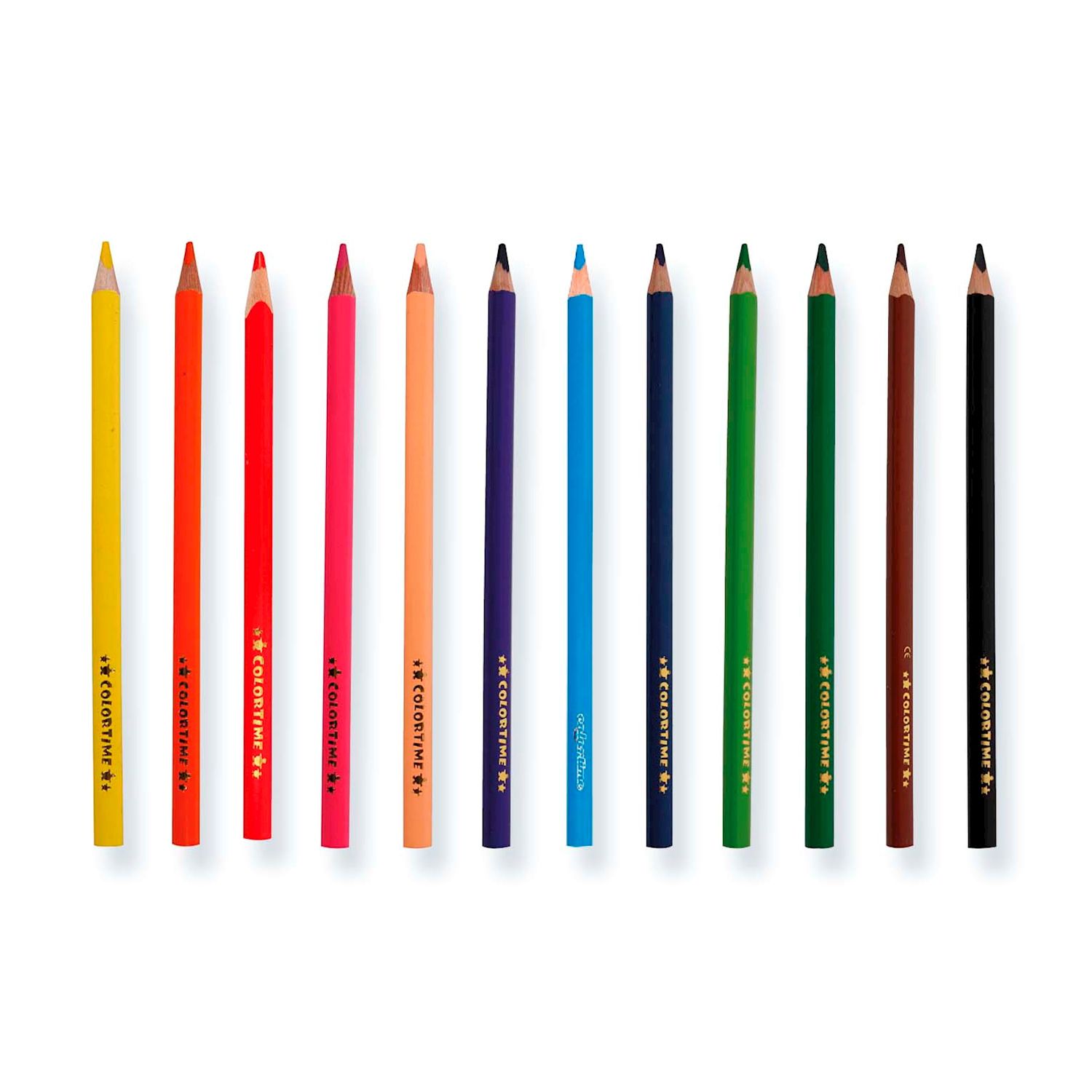 Einzelfarben Colortime Jumbo, Mine Ø 5 mm, 12 Stk.