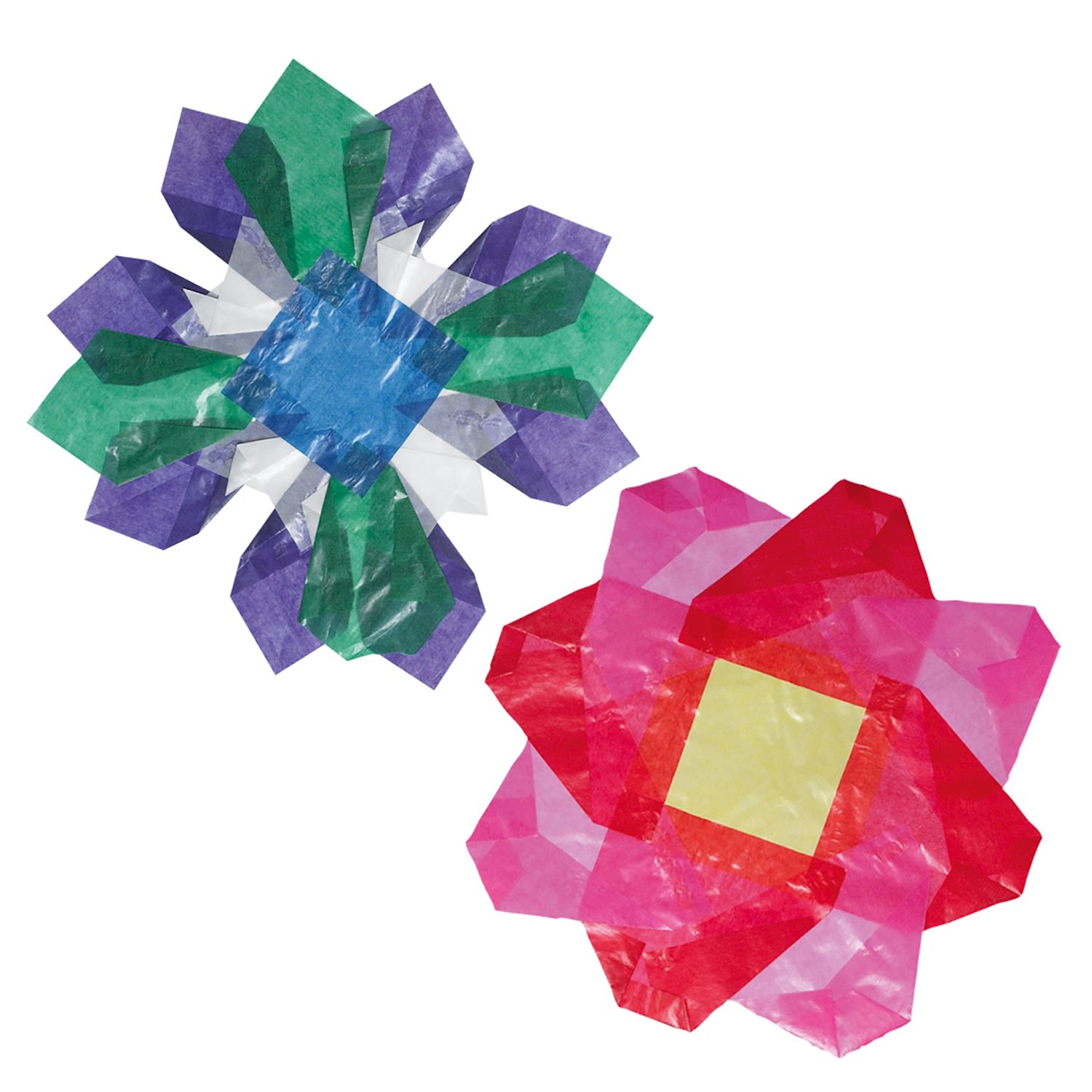 Transparent-Faltblätter 500 Blatt, 20 x 20 cm