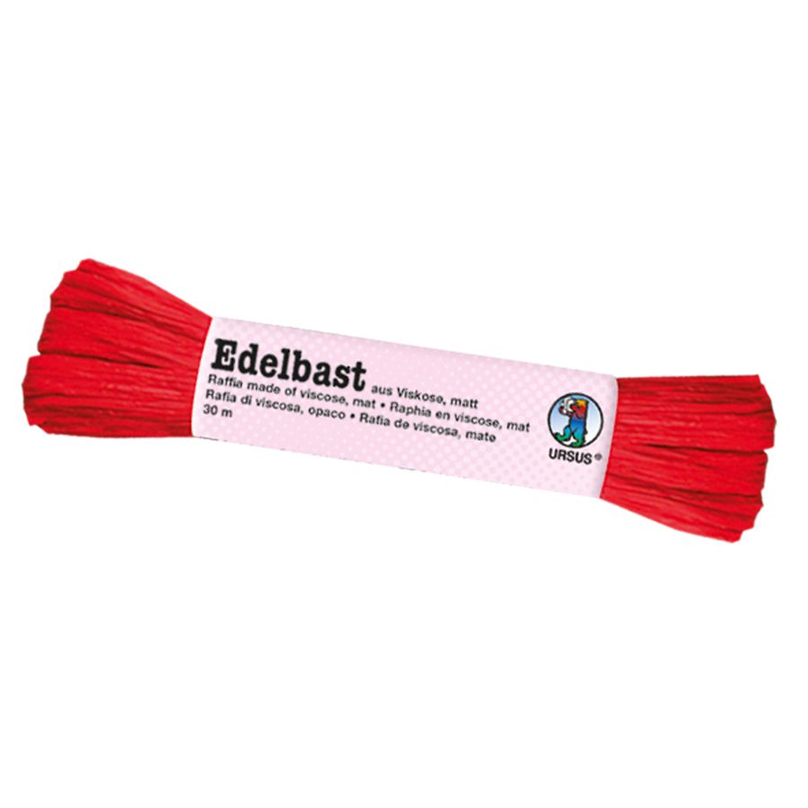 Edelbast matt 30 m, kirschrot