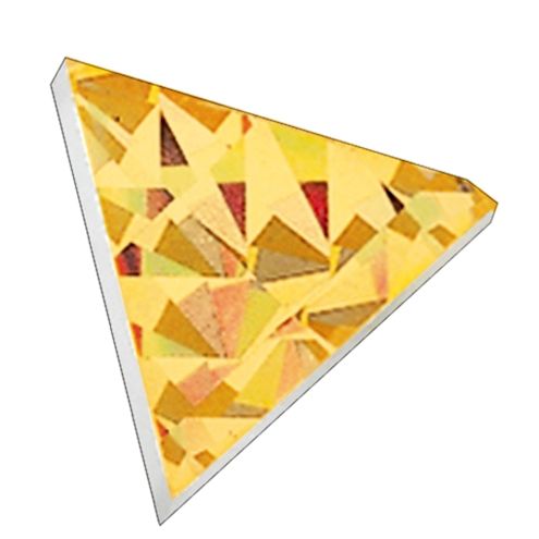 Glitzer-Prismo Dreiecksteine gold, ca. 100 Stk.