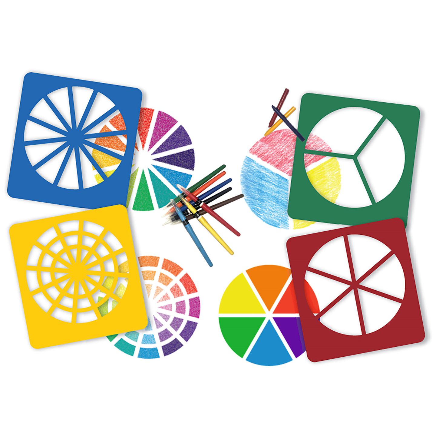 Schablonen Farbenrad