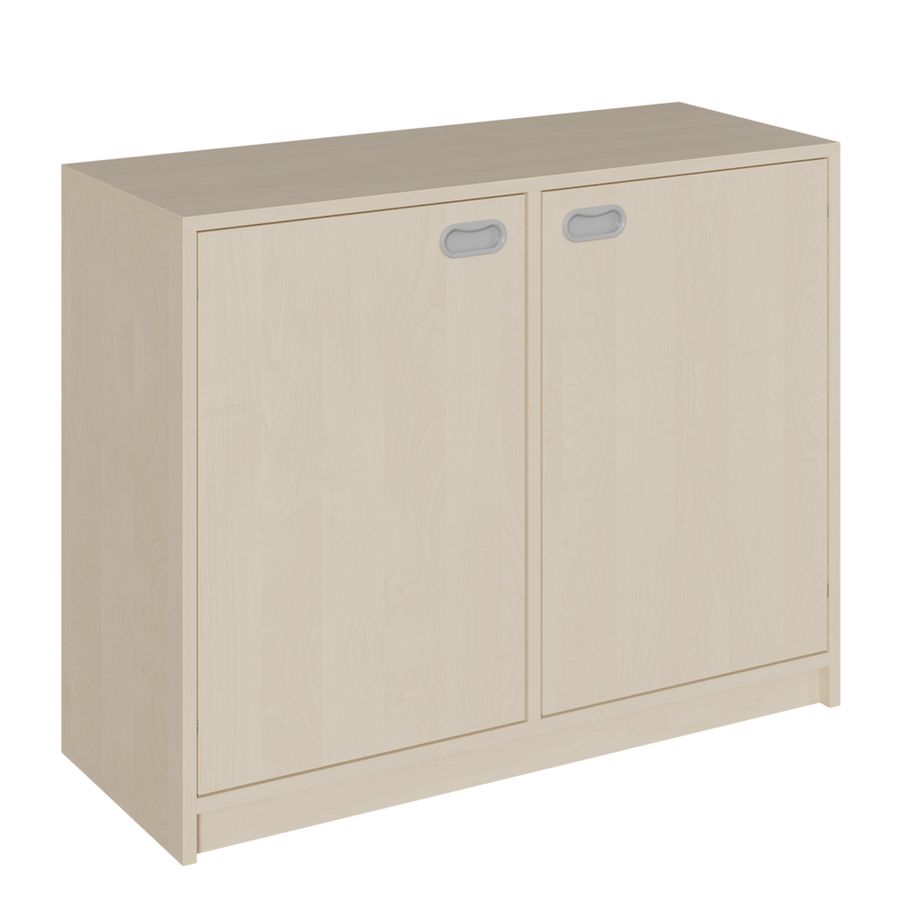 Doppeltürenschrank mit Sockel, mit Mittelwand, 4 Einlegeböden, B 102 x H 80 x T 40 cm