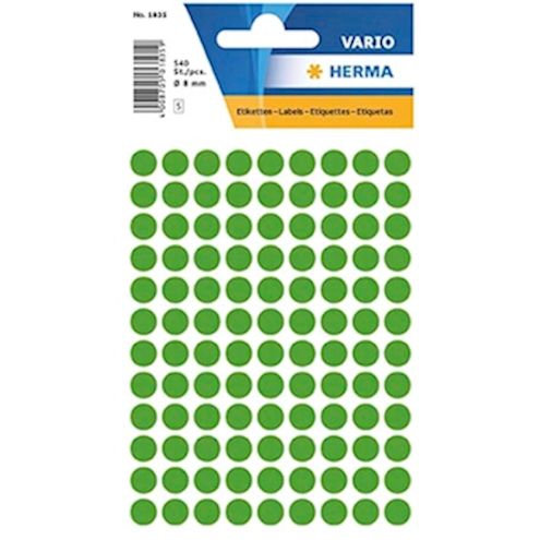 Farbpunkte HERMA Vario, grün