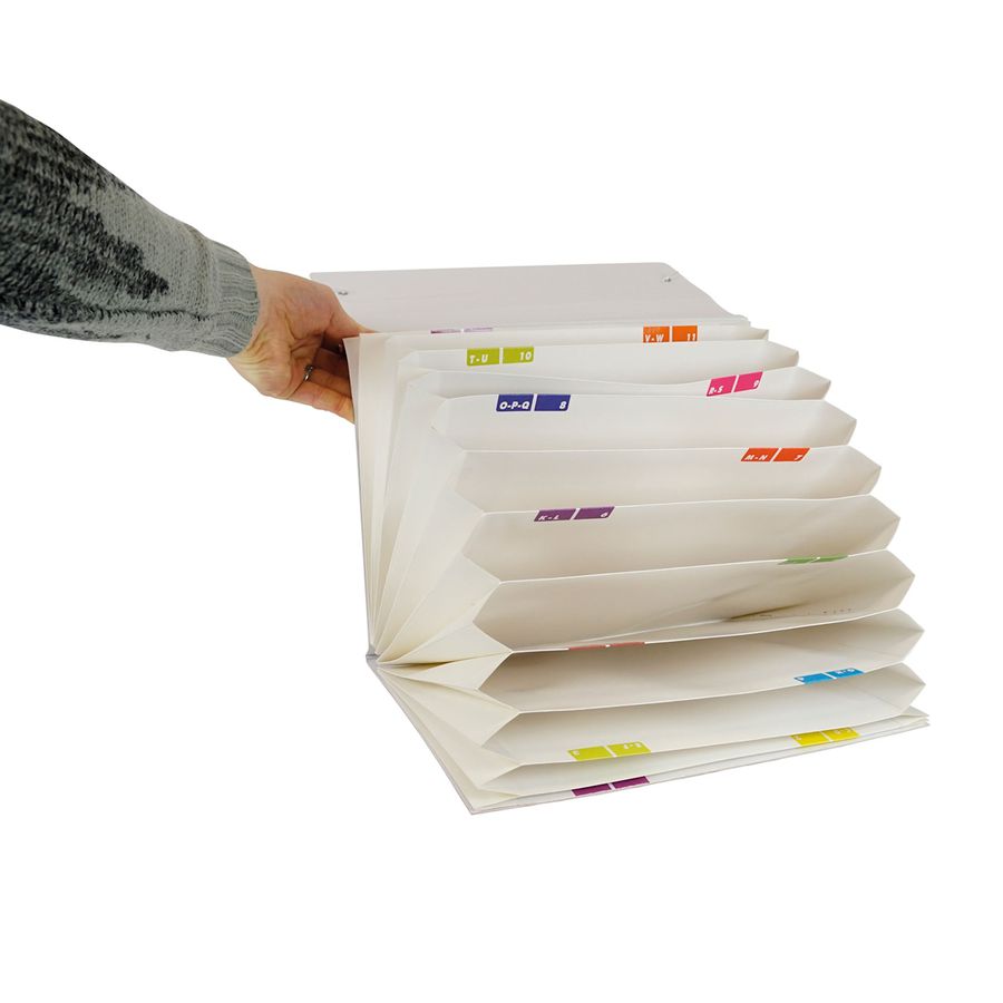 Fächermappe aus Pappe A4-Plus, gelb