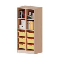 ErgoTray Regal mit Sockel und
6 hohe Boxen,
B 70,3 x H 154 x T 40 cm