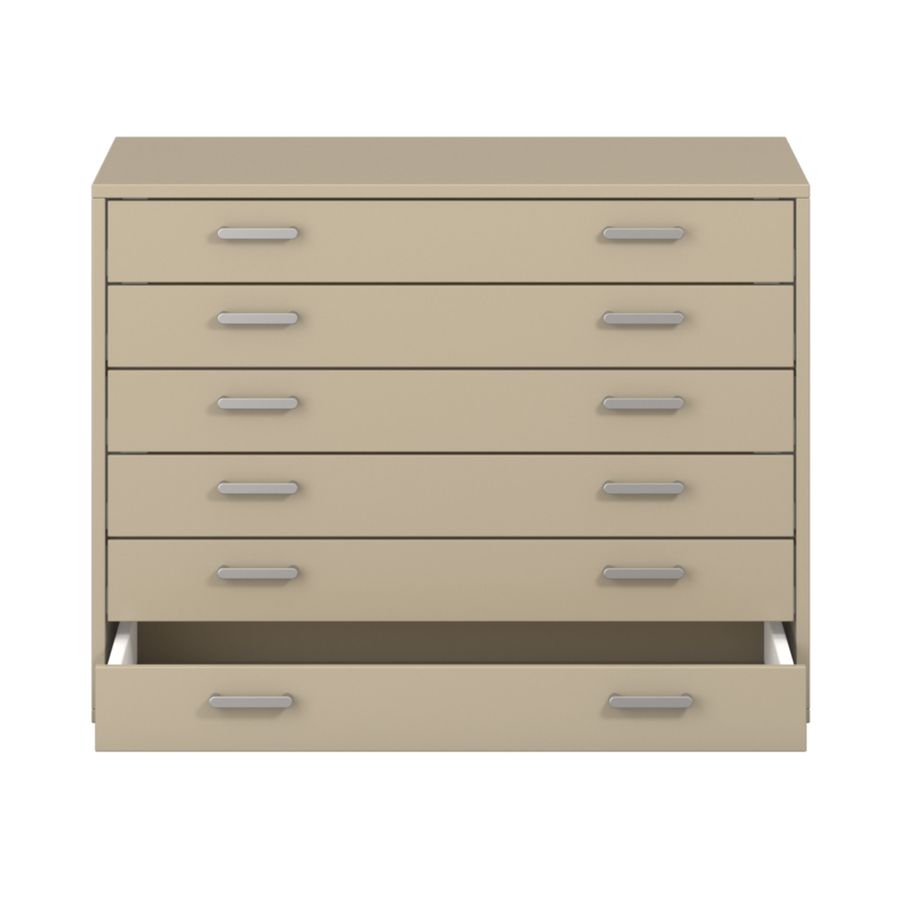 Pureo Papierschrank Dekor, mit 6 Schubkästen, B 100 x H 75 x T 60 cm