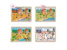 Die 4 Jahreszeiten Puzzles 4 Stück