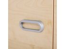 Pureo Doppeltürenschrank Furnier, B 100 x H 50 x T 42 cm