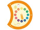 Wandspielobjekt Raupe Uhr